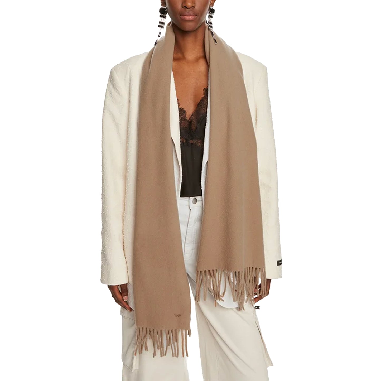 Duca Wool Stole - CAMEL