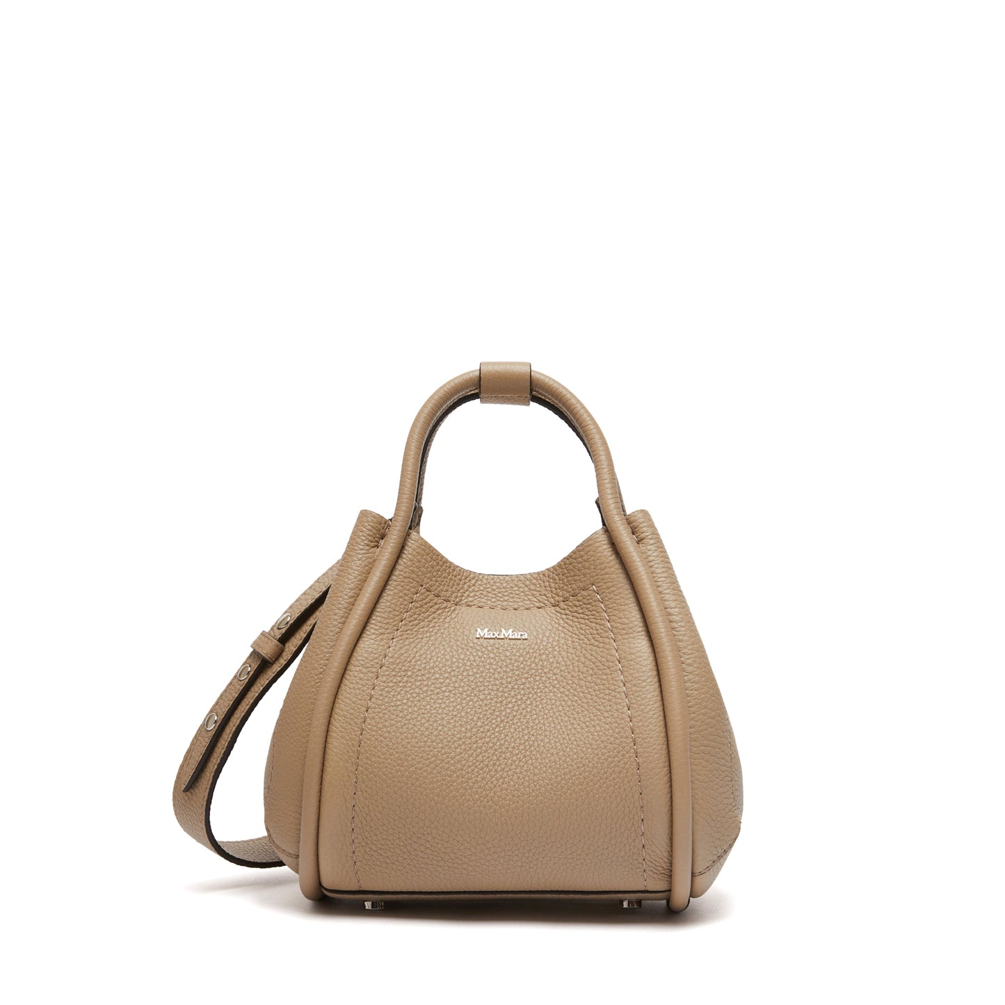 Extra-small leather Marine bag with deerskin print - COLONIAL