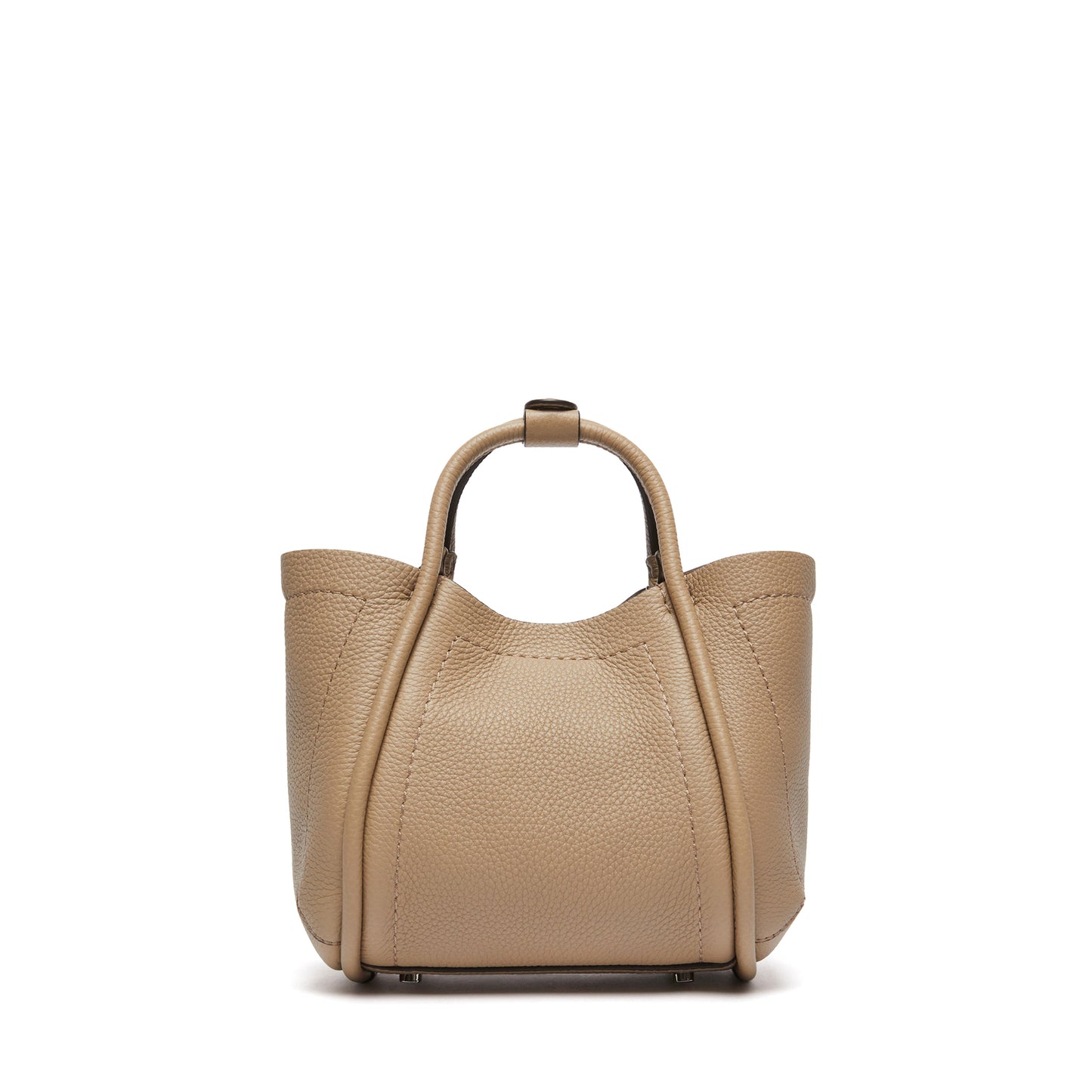 Extra-small leather Marine bag with deerskin print - COLONIAL