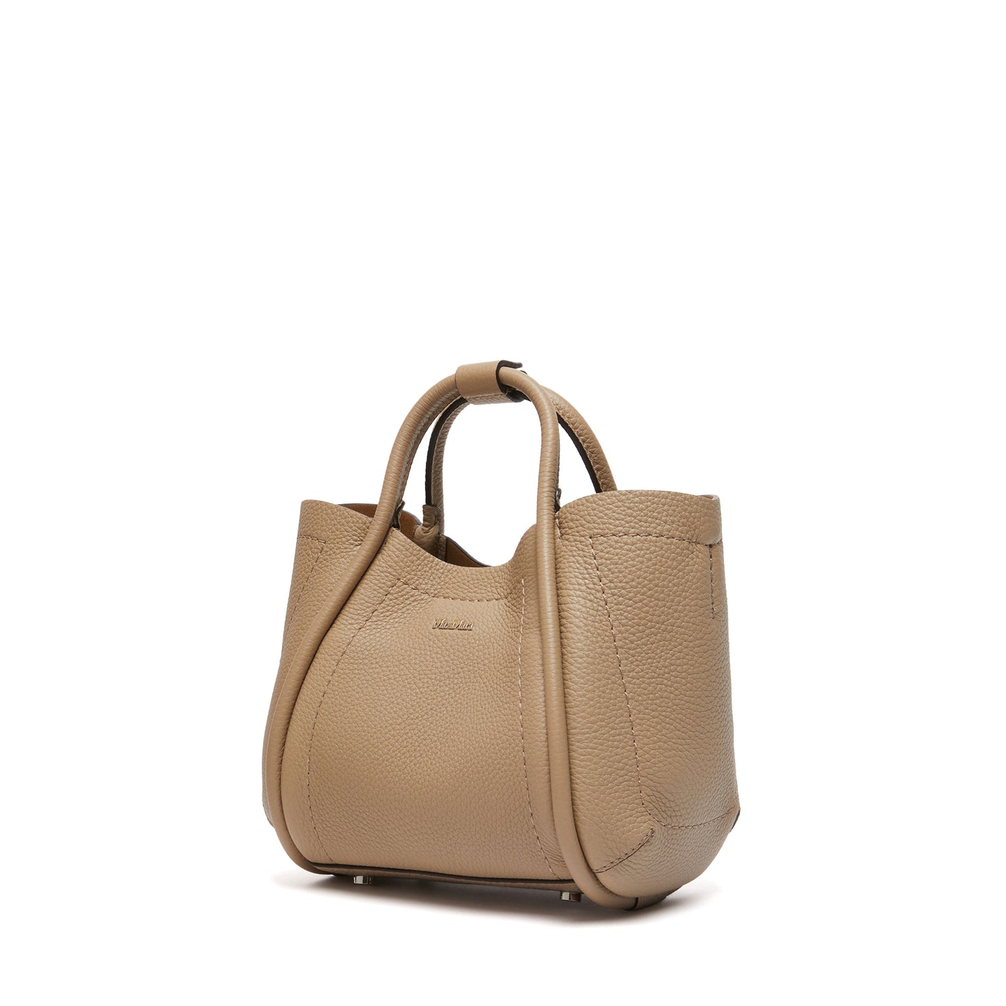 Extra-small leather Marine bag with deerskin print - COLONIAL