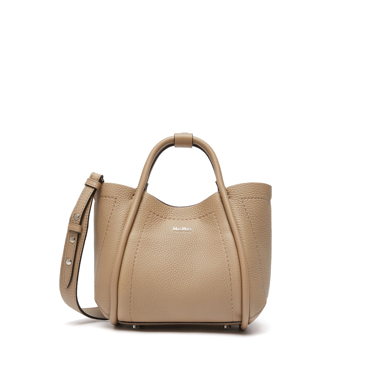 Extra-small leather Marine bag with deerskin print - COLONIAL