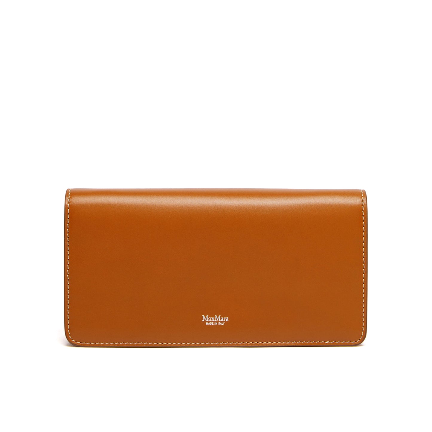 Leather phone pouch - RUST