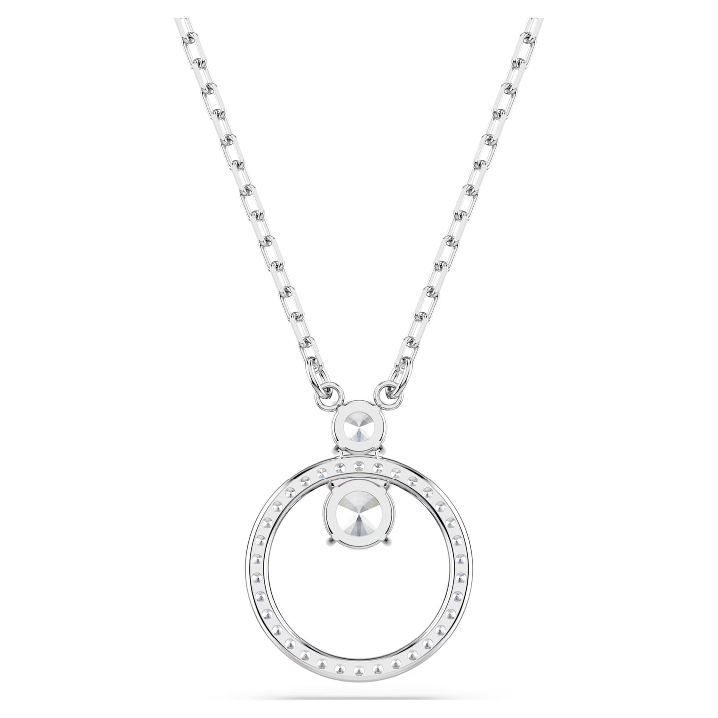 Constella pendant Round cut White Rhodium plated