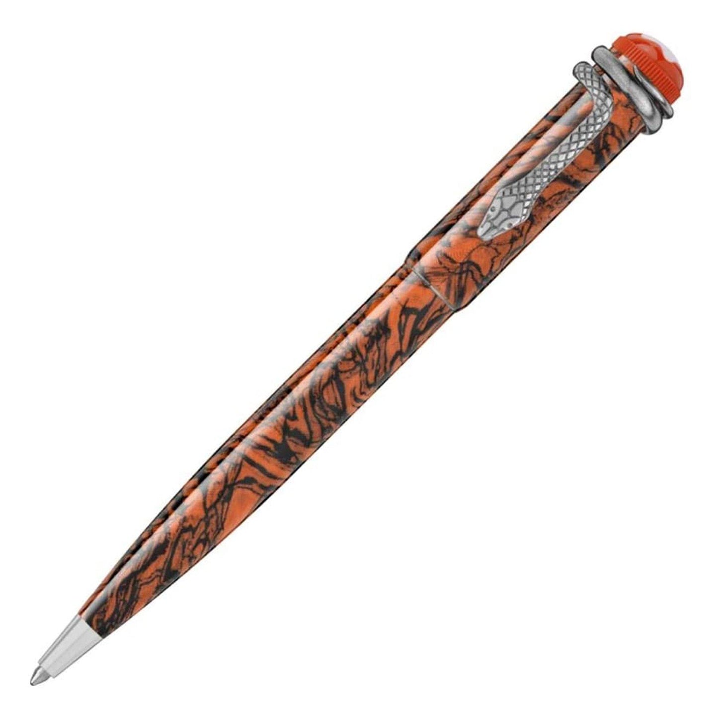 Heritage Rouge Et Noir Serpent Marble Ballpoint Pen - Cosmos Boutique New Jersey
