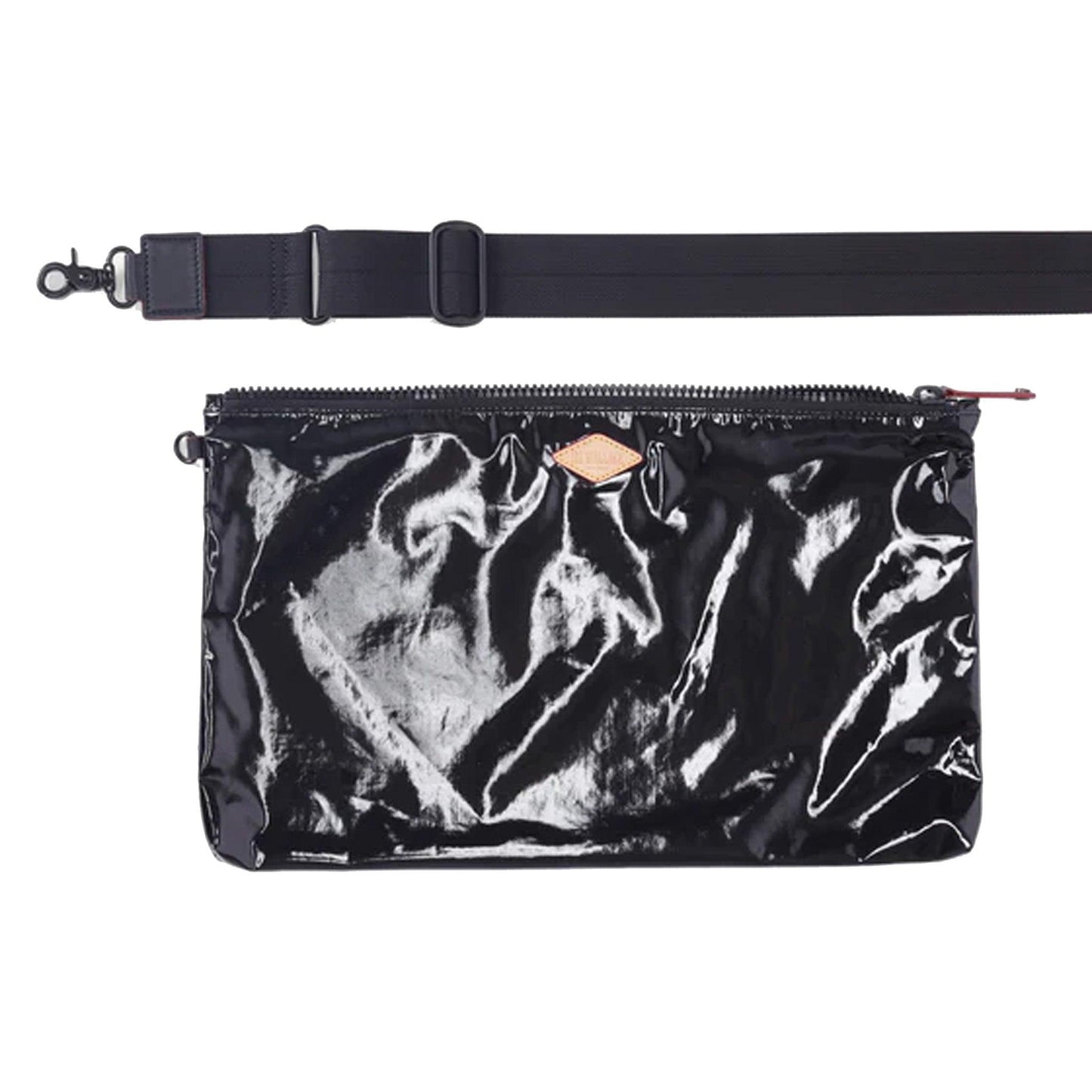 Black Lacquer Medium Metro Tote Deluxe - Cosmos Boutique New Jersey