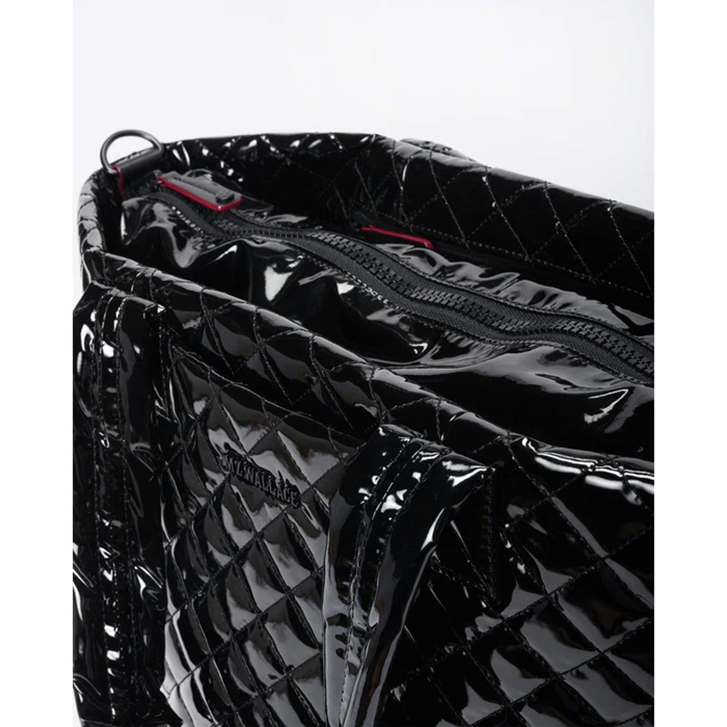 Black Lacquer Medium Metro Tote Deluxe - Cosmos Boutique New Jersey