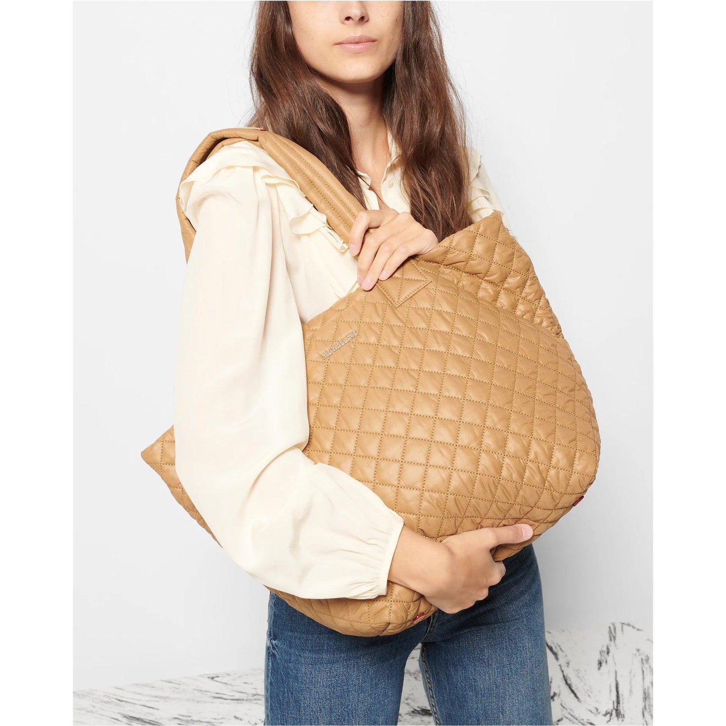 Caramel Rec Deluxe Medium Metro Tote - Cosmos Boutique New Jersey