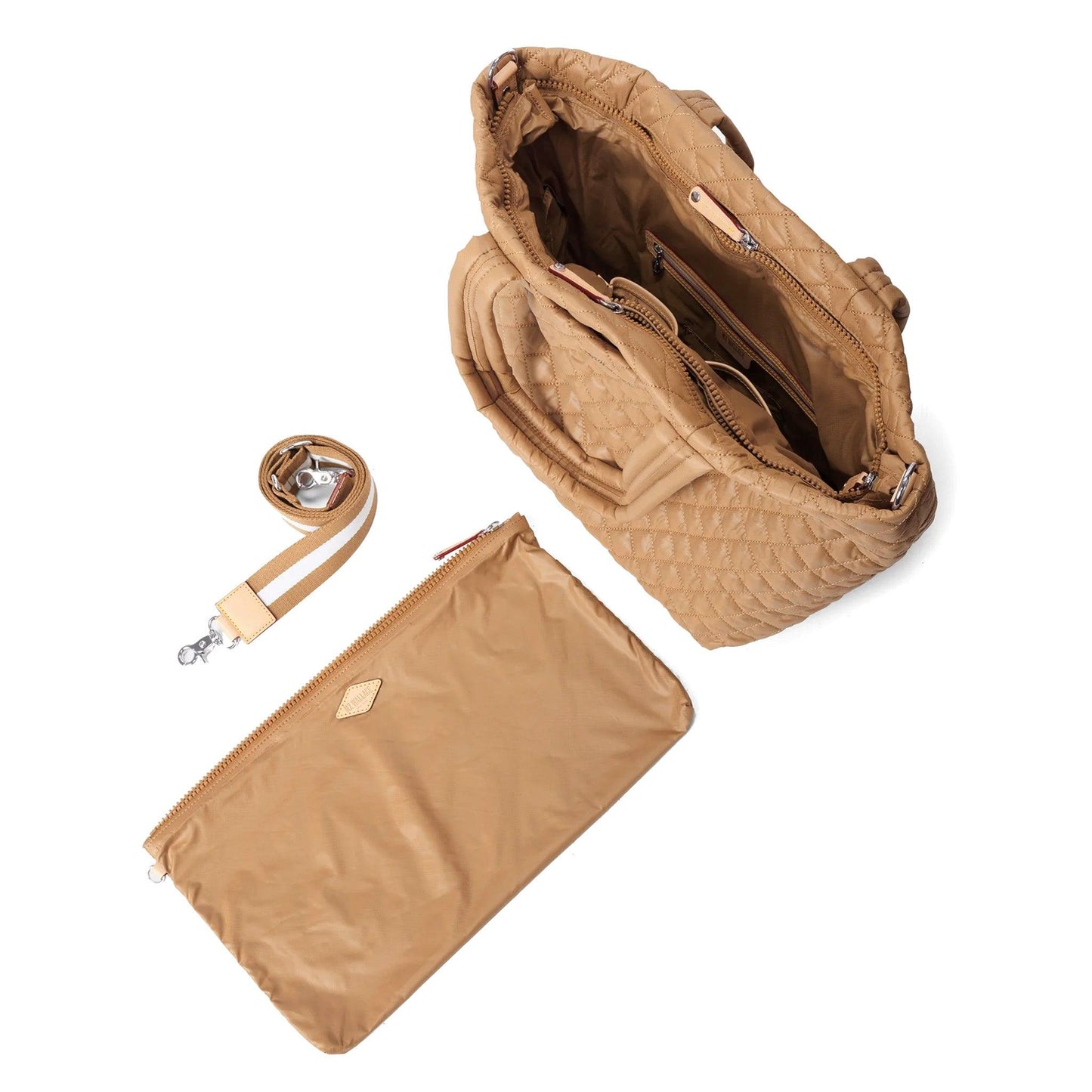 Caramel Rec Deluxe Medium Metro Tote - Cosmos Boutique New Jersey