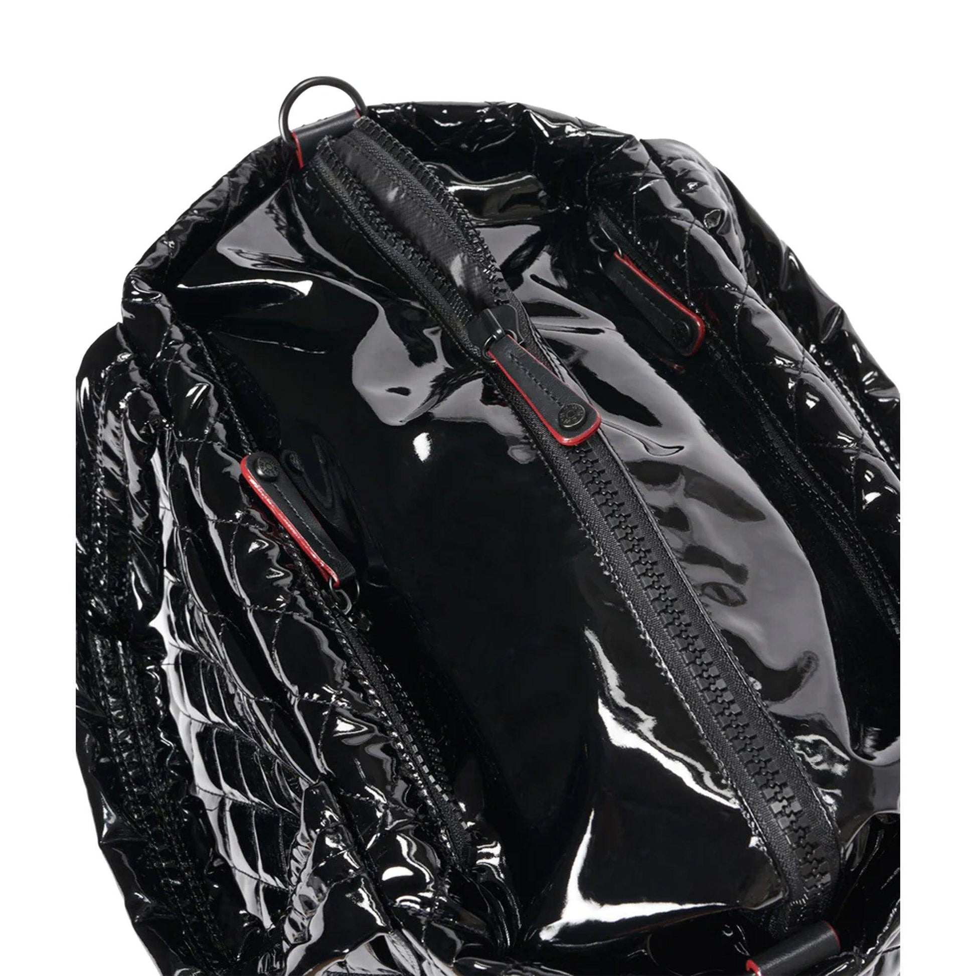 Black Lacquer Small Metro Tote Deluxe - Cosmos Boutique New Jersey