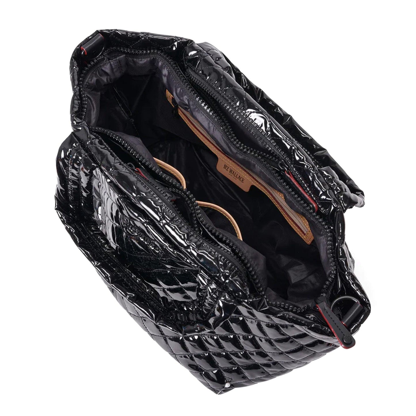 Black Lacquer Small Metro Tote Deluxe - Cosmos Boutique New Jersey