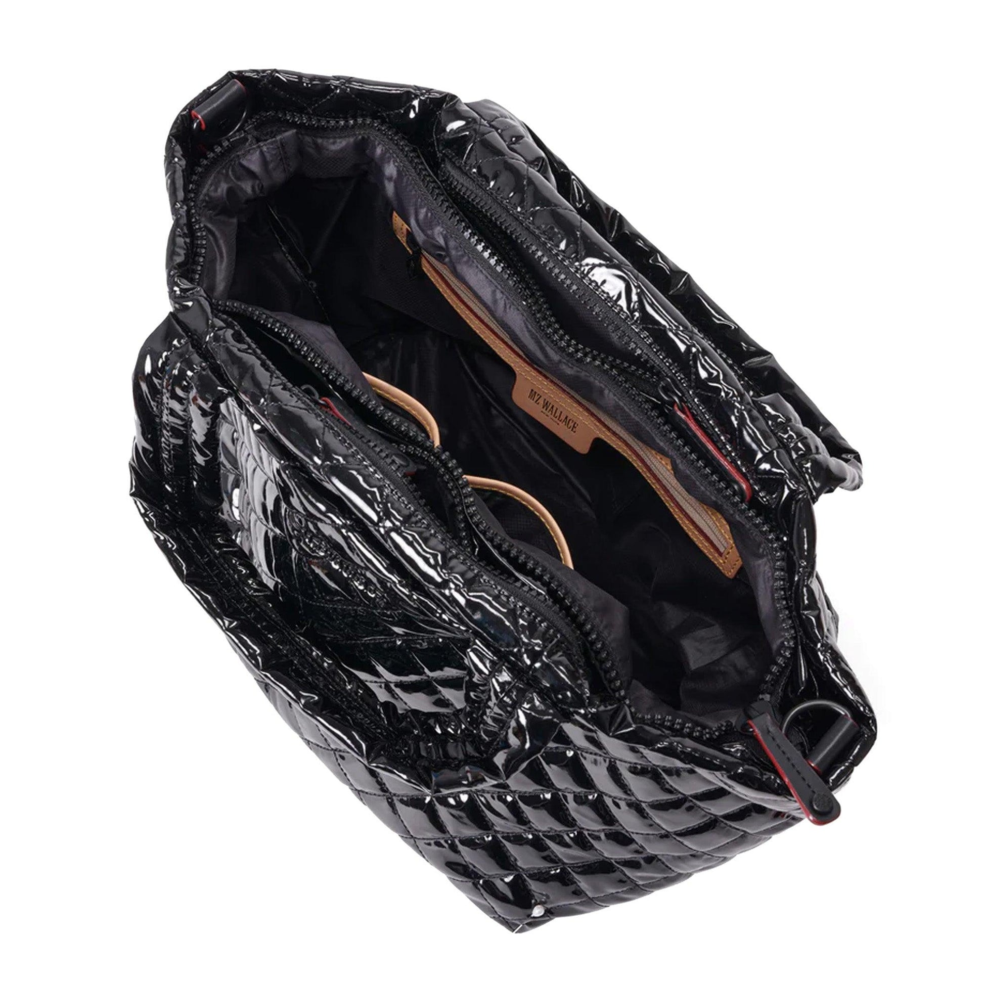 Black Lacquer Small Metro Tote Deluxe - Cosmos Boutique New Jersey