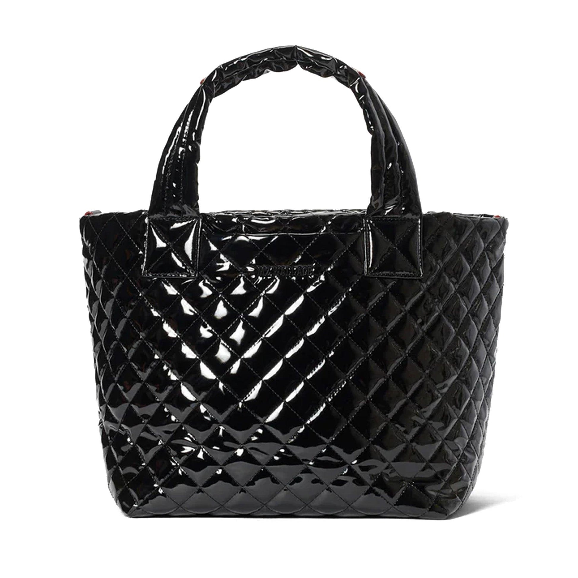 Black Lacquer Small Metro Tote Deluxe - Cosmos Boutique New Jersey