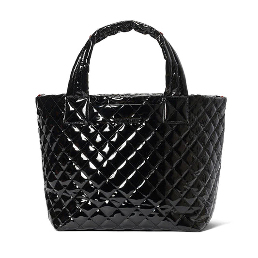 Black Lacquer Small Metro Tote Deluxe - Cosmos Boutique New Jersey