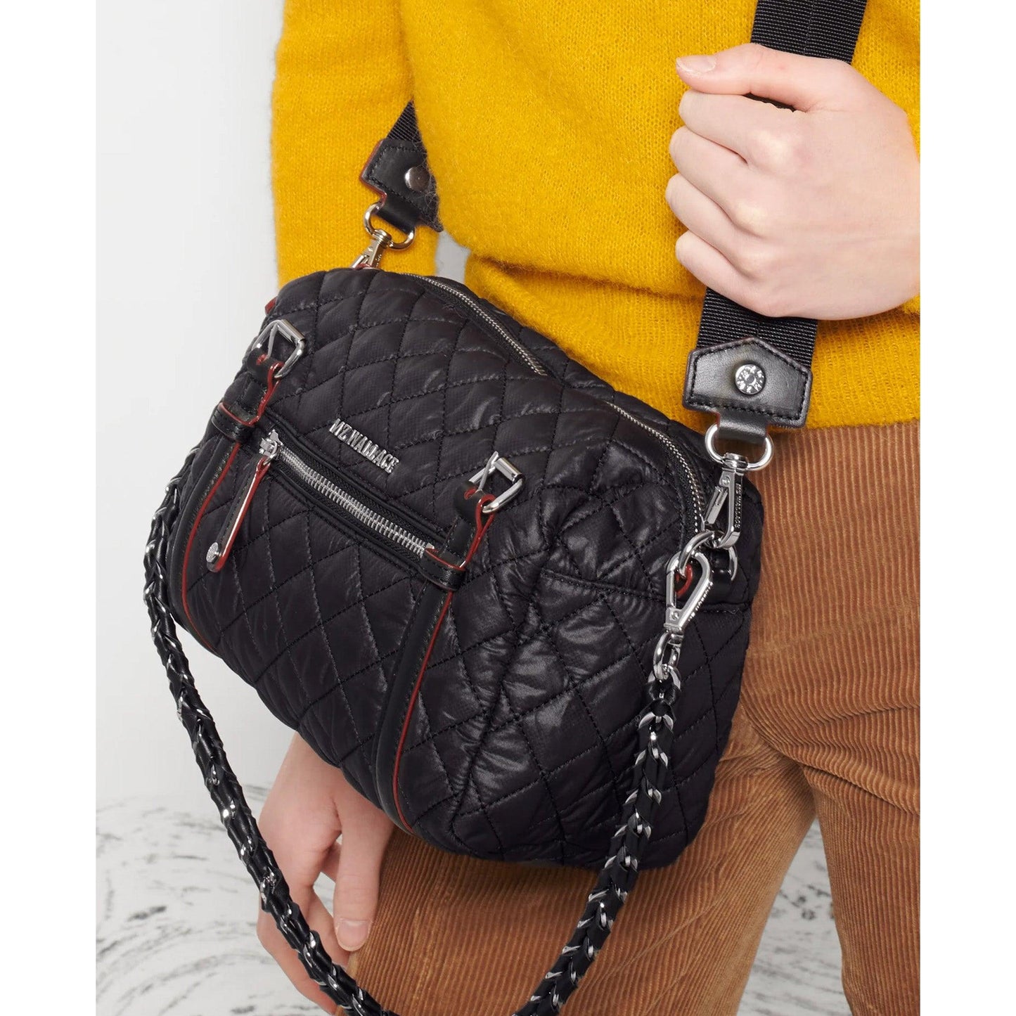 Black Small Crosby Barrel - Cosmos Boutique New Jersey