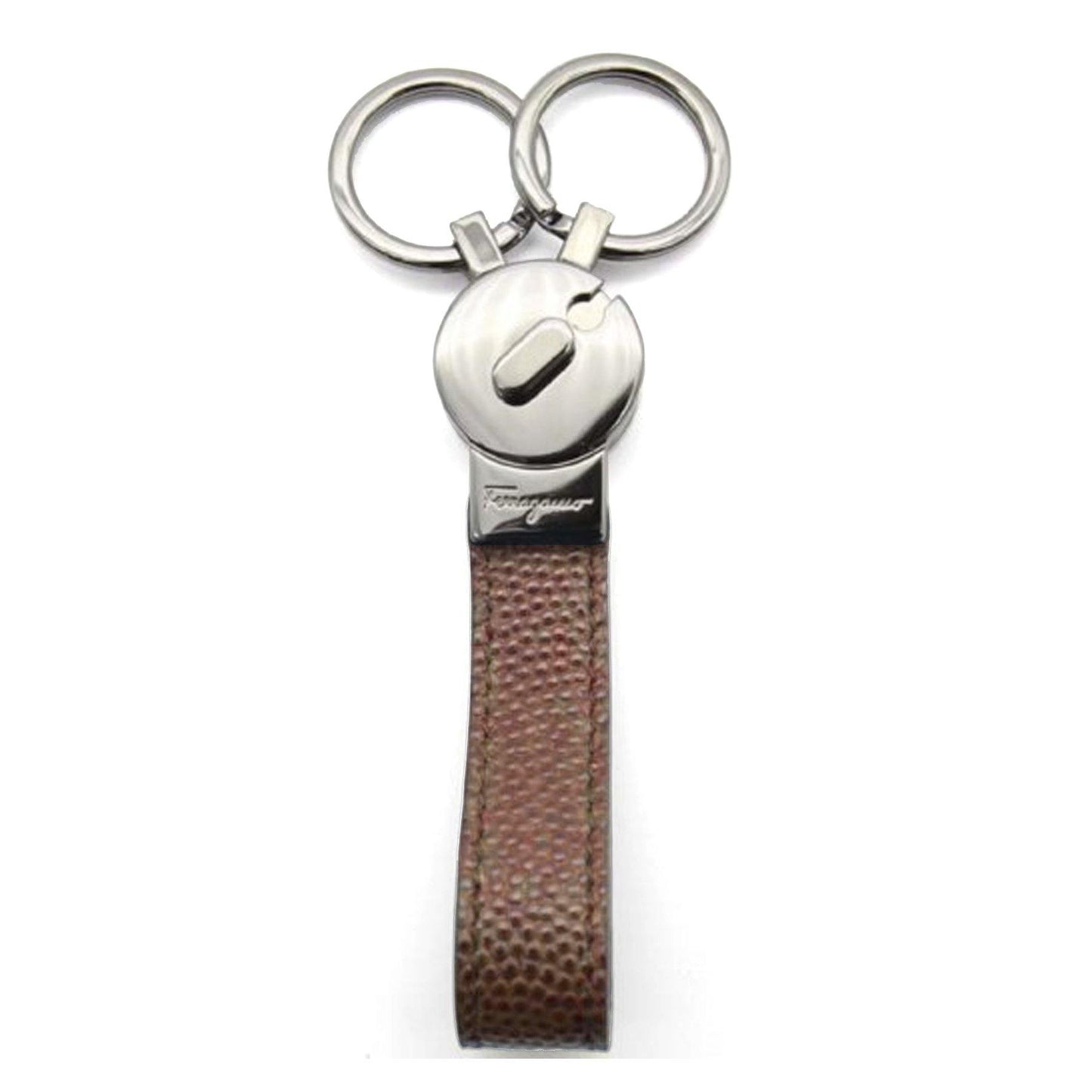 Pebbled Leather Valet Keychain - Cosmos Boutique New Jersey