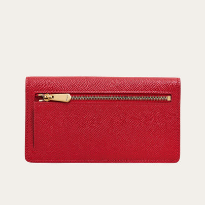 Gancini continental wallet - Lipstick red