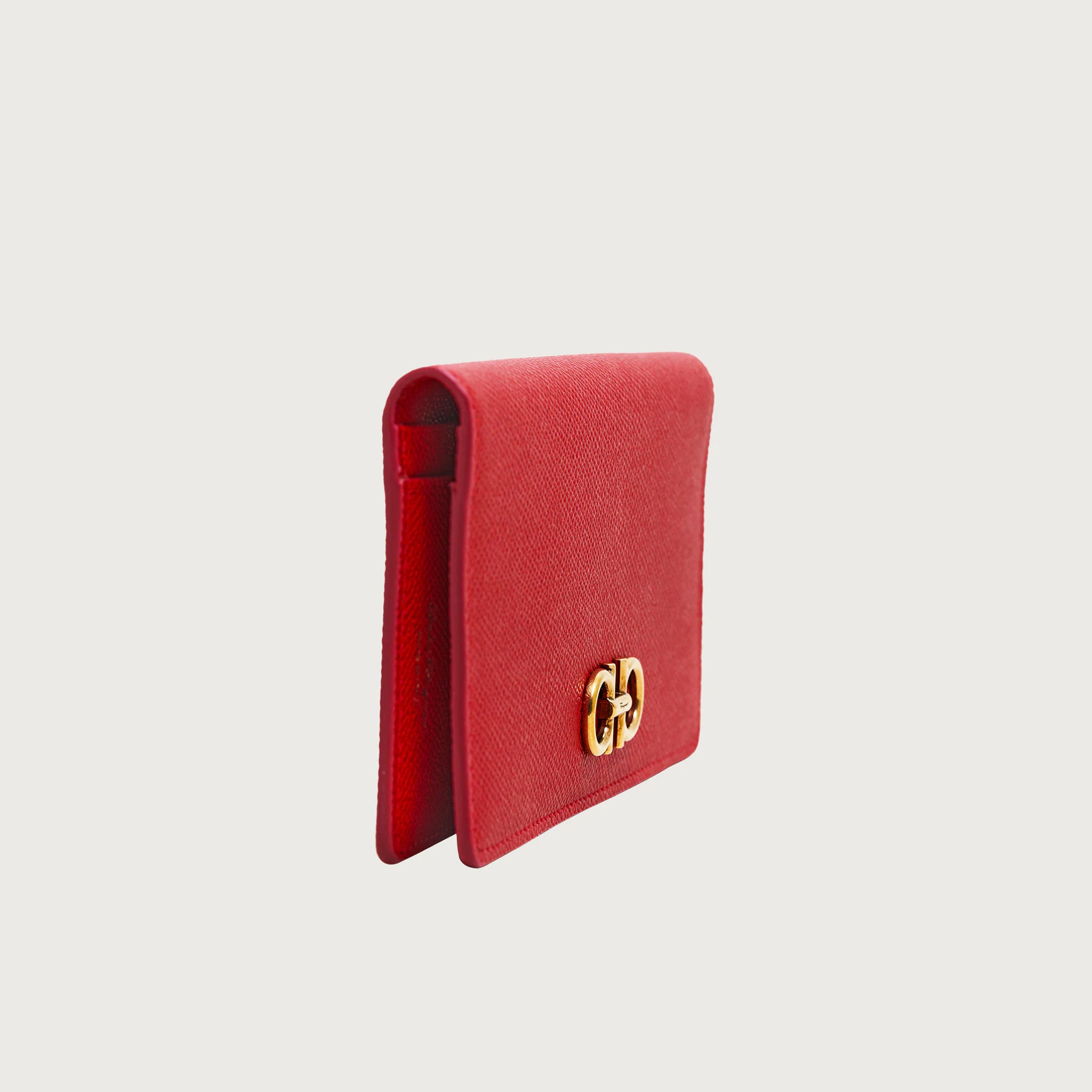 Gancini continental wallet - Lipstick red