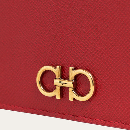 Gancini continental wallet - Lipstick red