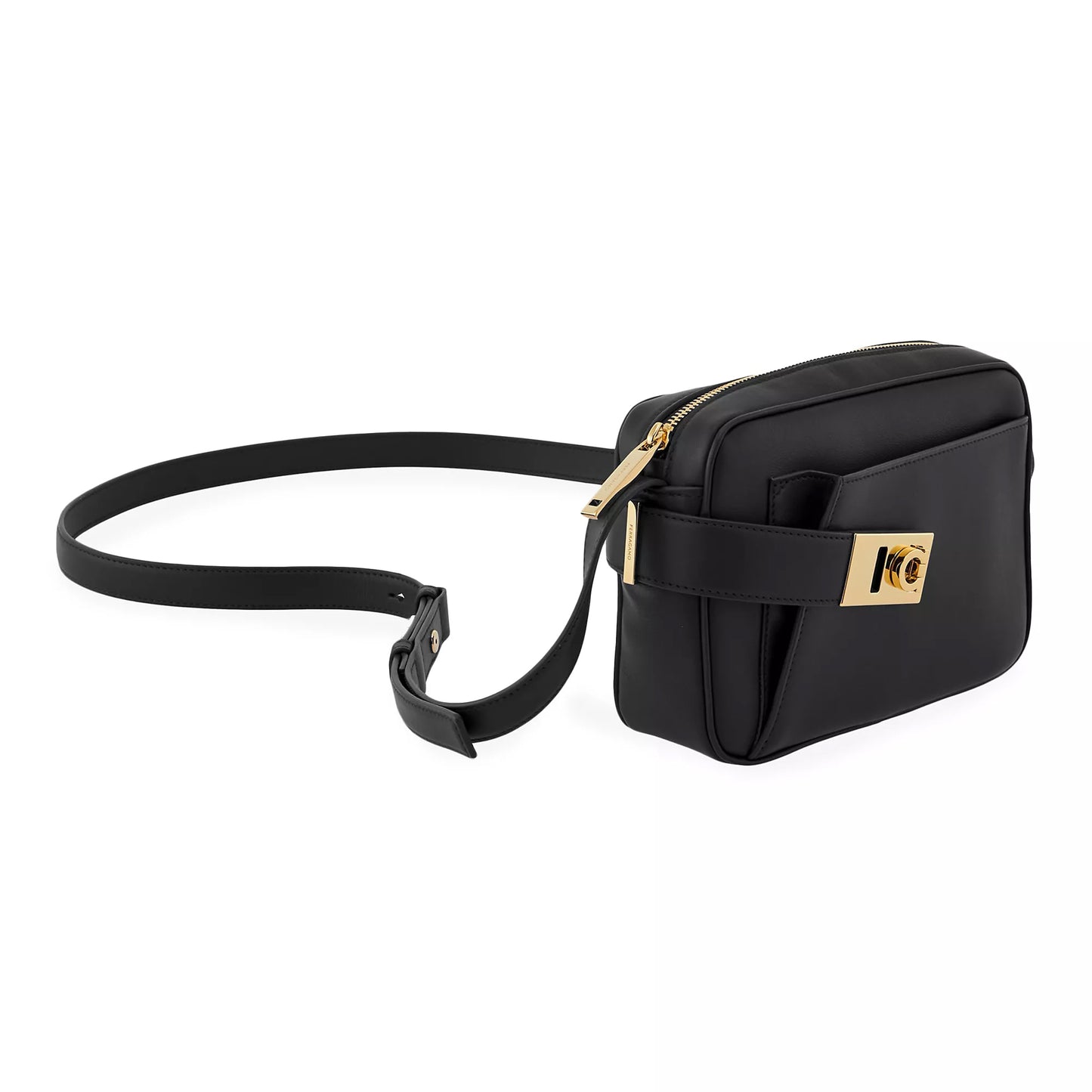 Archive Gancini Camera Crossbody Bag - Nero