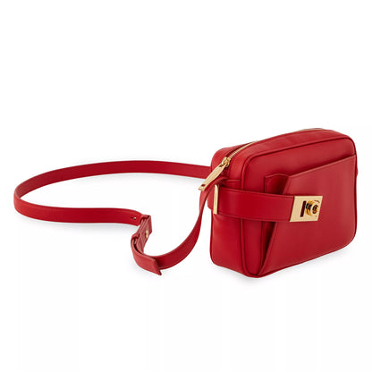 Archive Gancini Camera Crossbody Bag - Flame Red