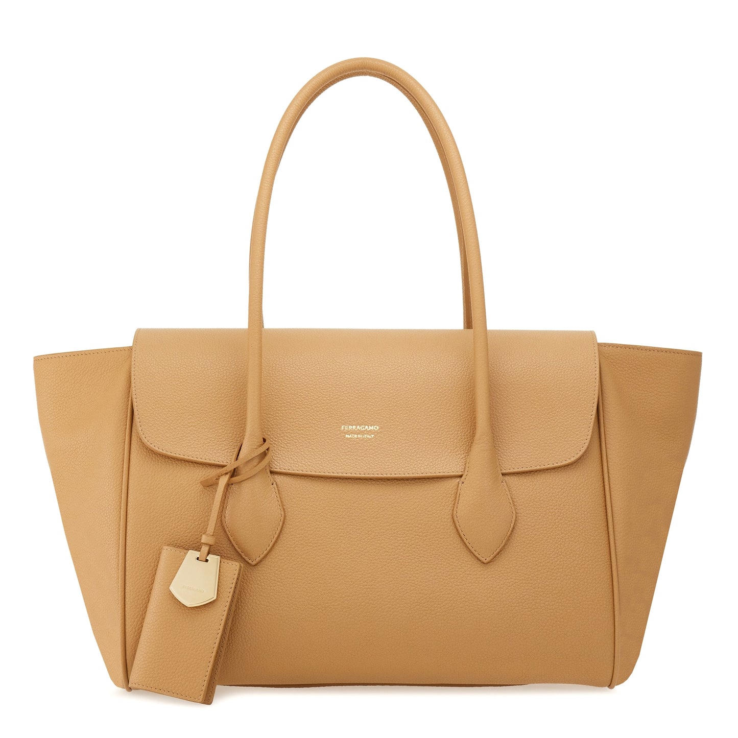 East-West tote bag (L) - Light camel