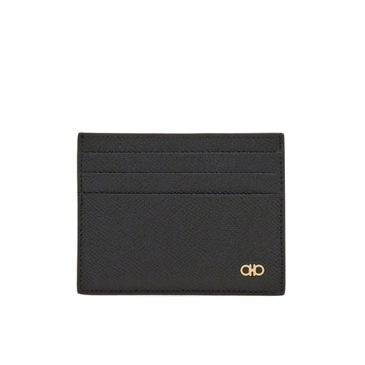 Gancini credit card holder - Black