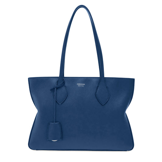 Tote bag (M) - Teal Blue