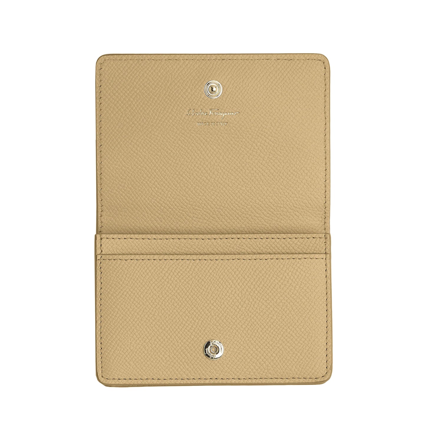 Gancini card case - Stone