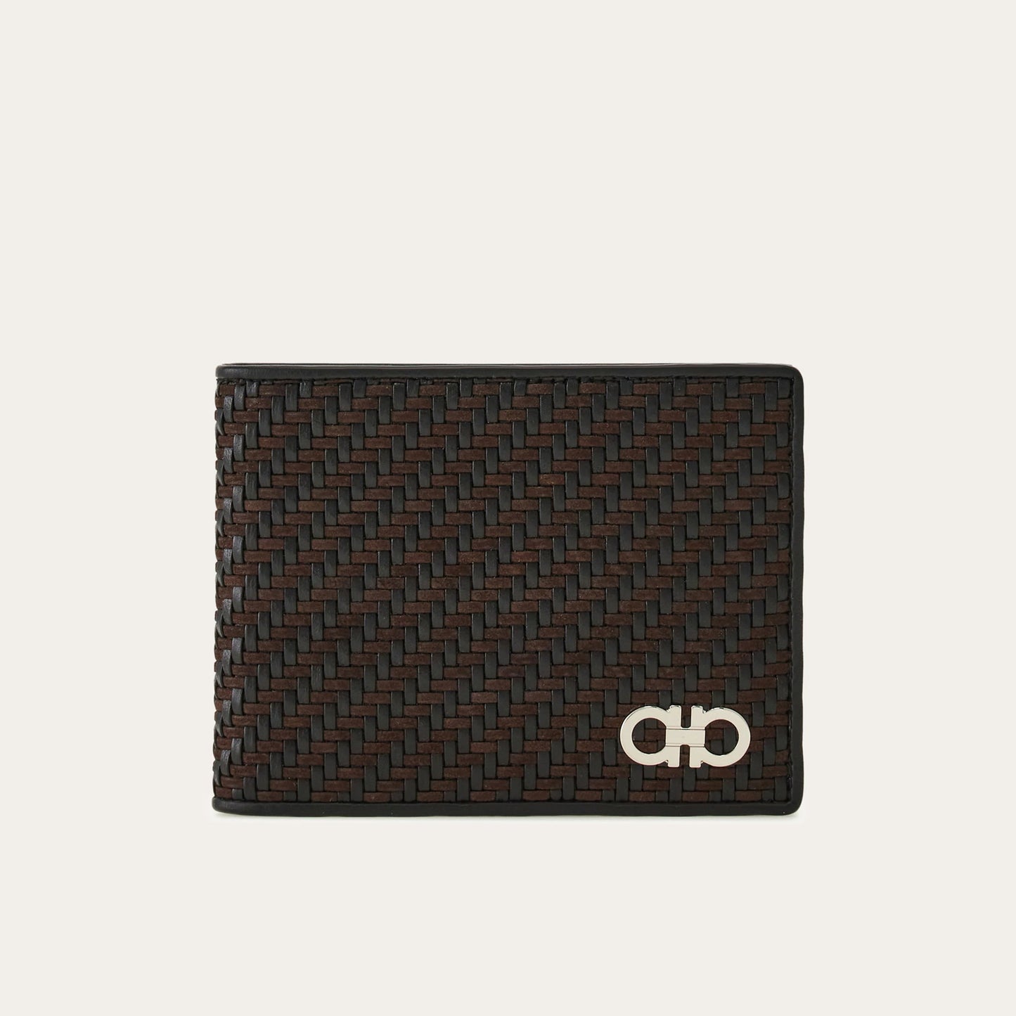Woven wallet - Testa di moro/Black