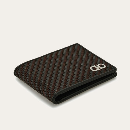 Woven wallet - Testa di moro/Black