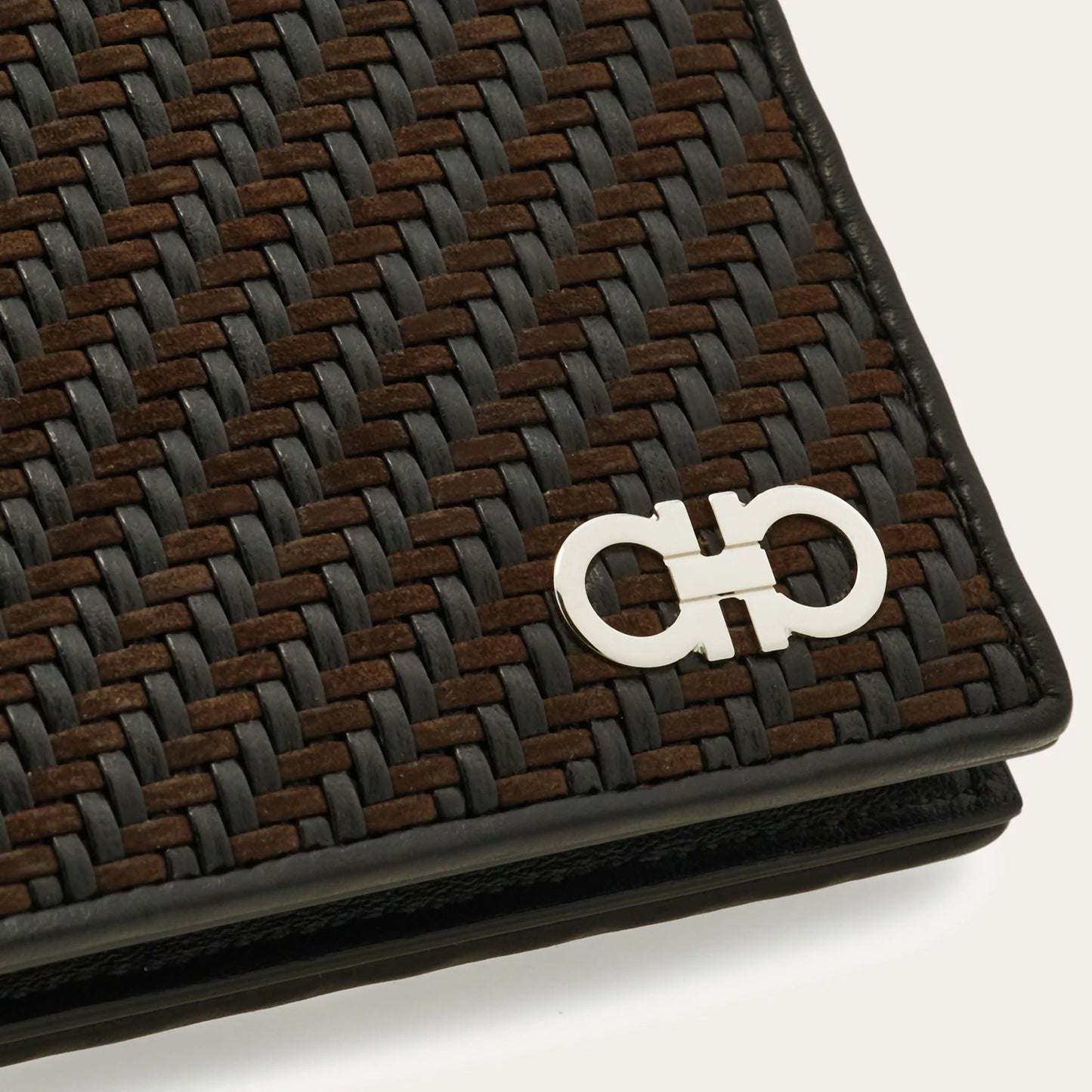 Woven wallet - Testa di moro/Black