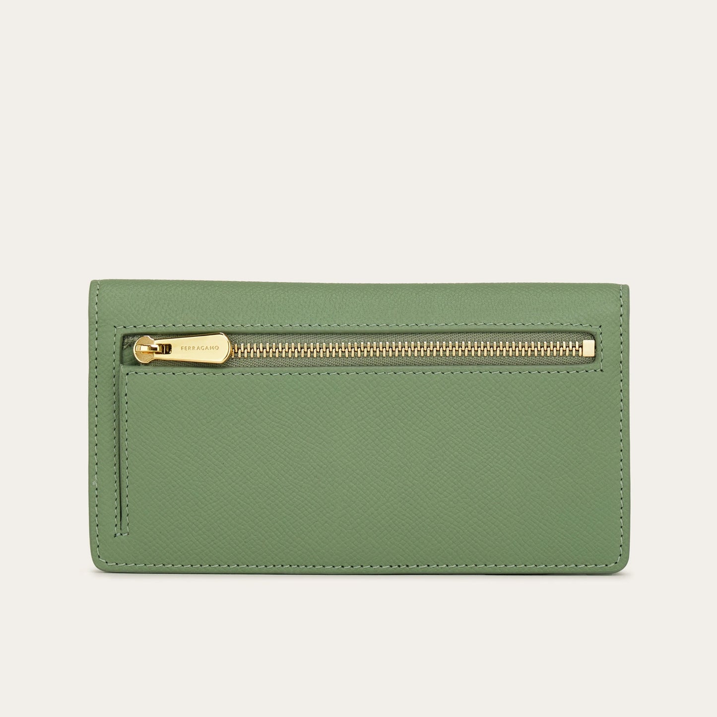 Gancini continental wallet - Seagrass green