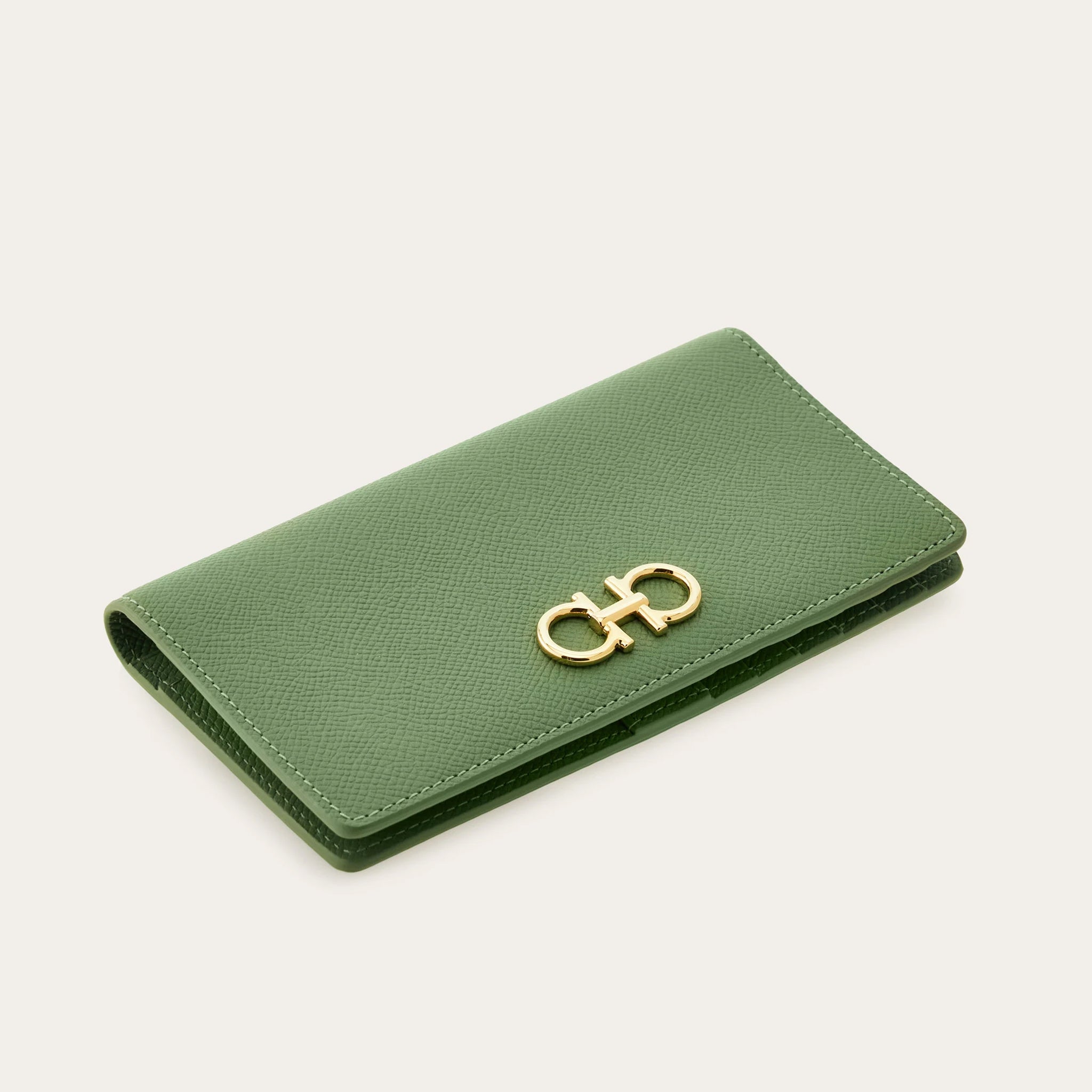 Gancini continental wallet - Seagrass green