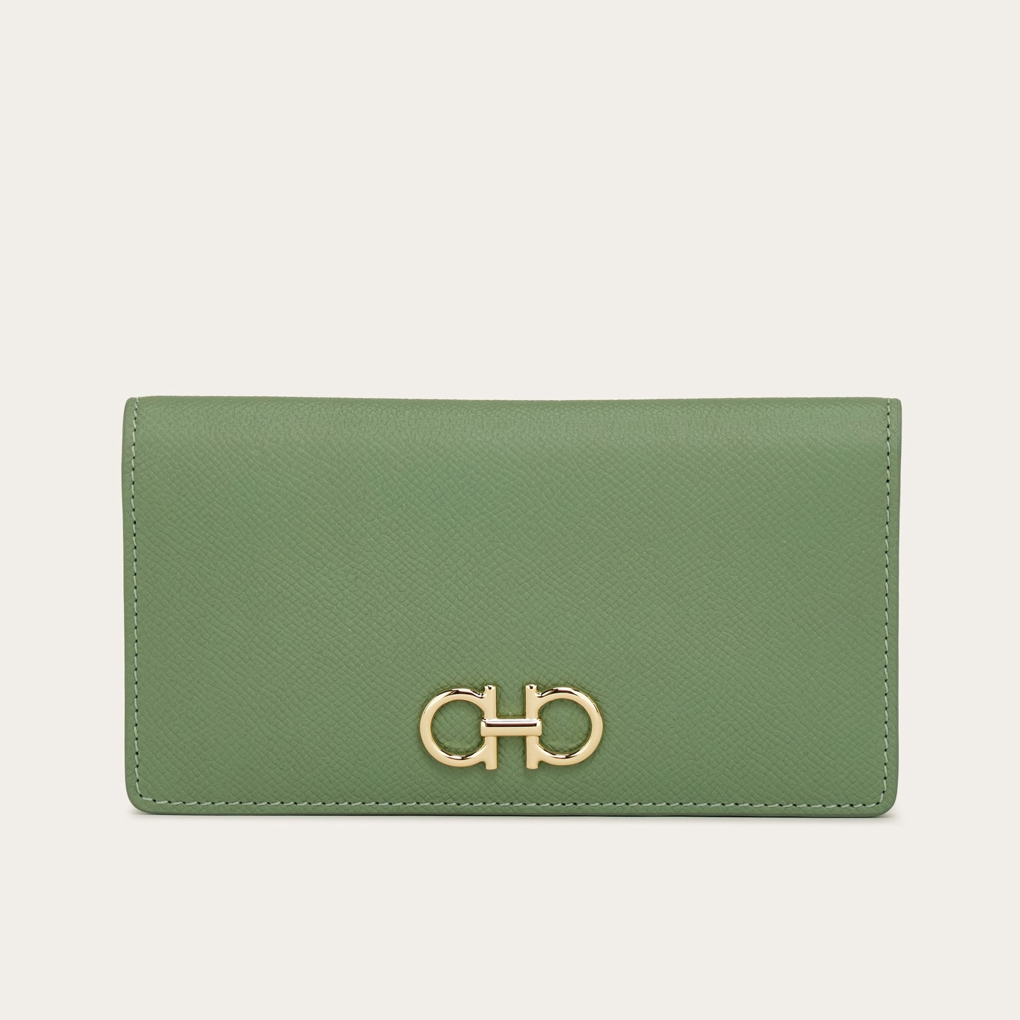 Gancini continental wallet - Seagrass green