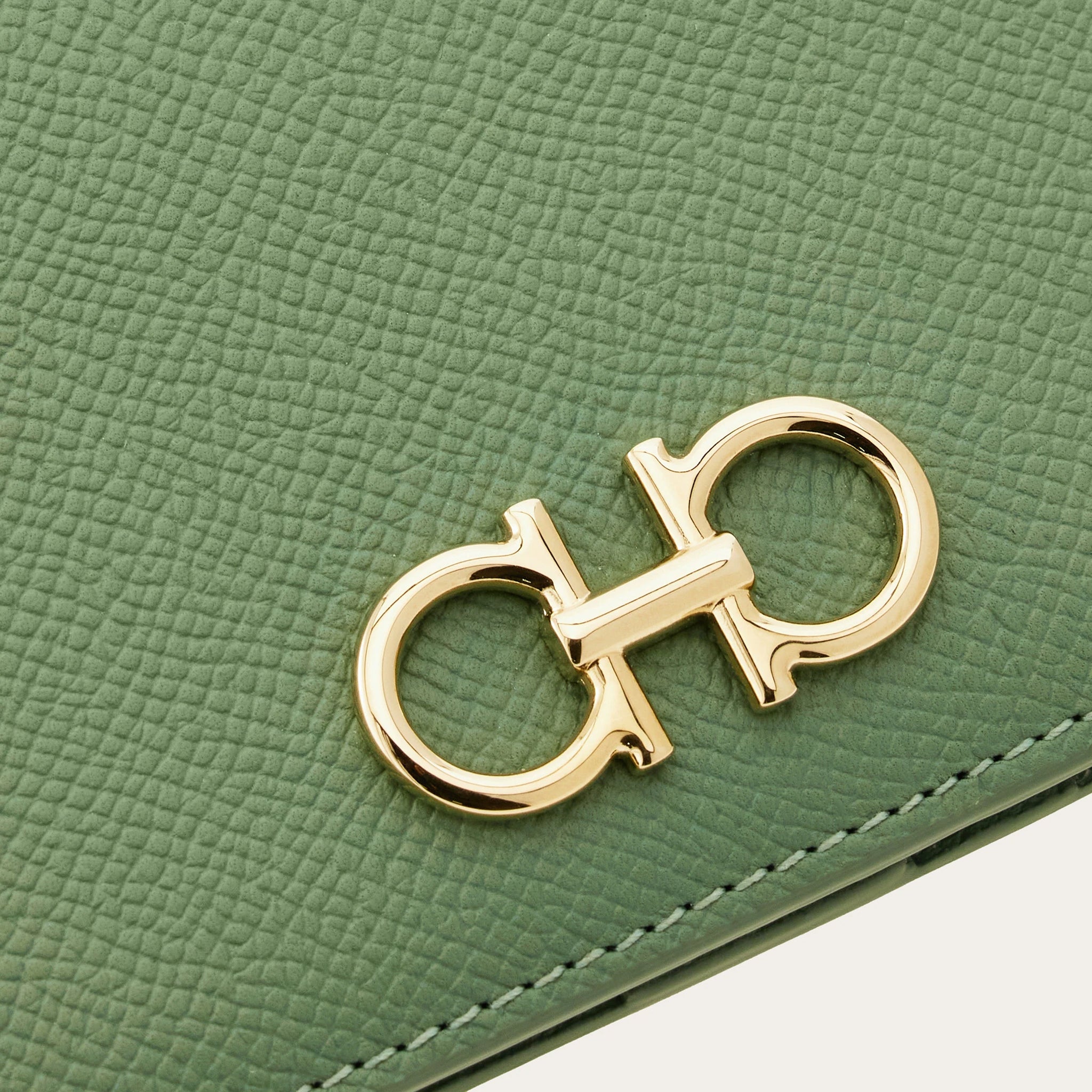 Gancini continental wallet - Seagrass green
