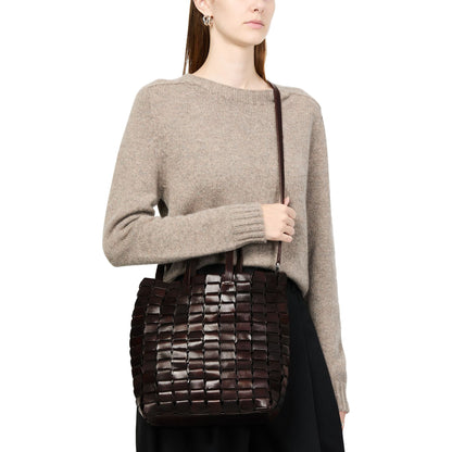8960 LINK TOTE - DARK BROWN