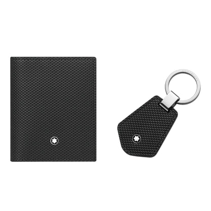 Business Card Holder/Key Fob Set- Black