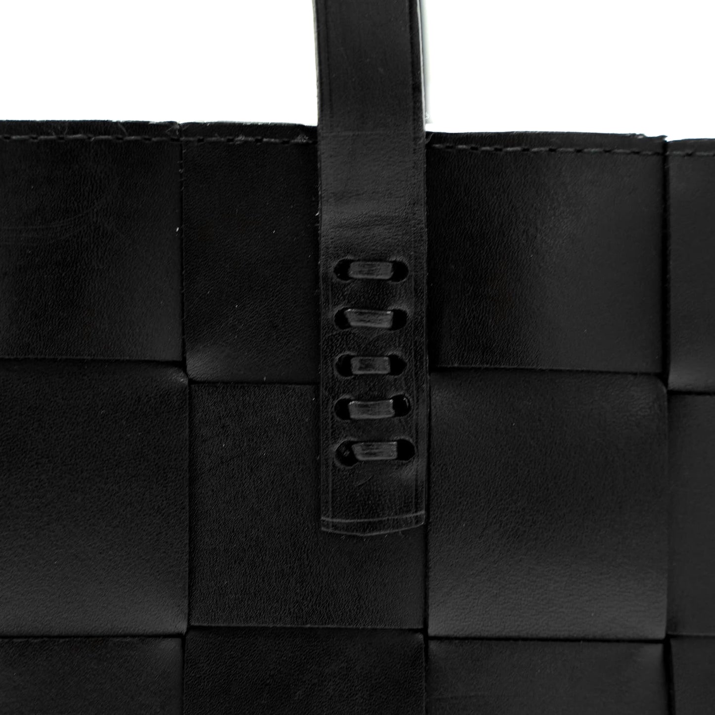 JAPAN TOTE BLACK w/ FLAT HANDLES