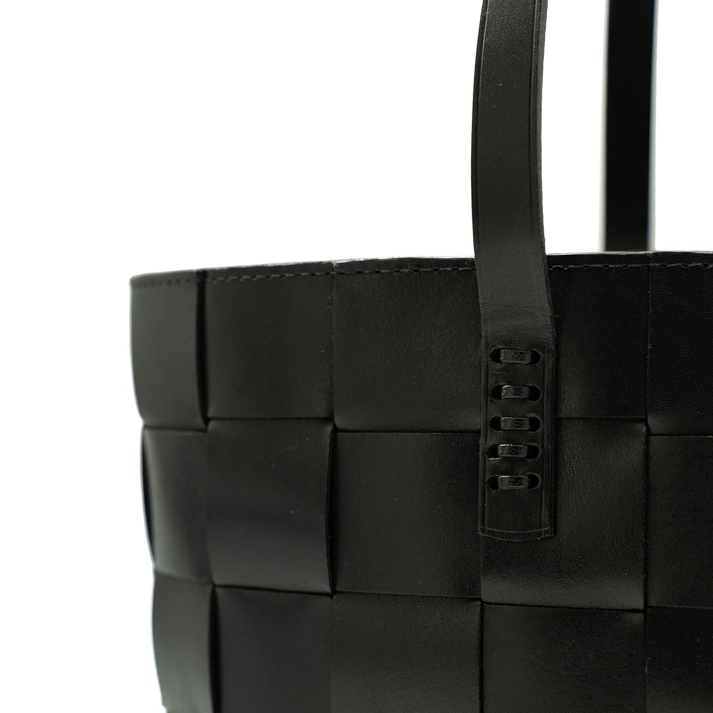 JAPAN TOTE BLACK w/ FLAT HANDLES