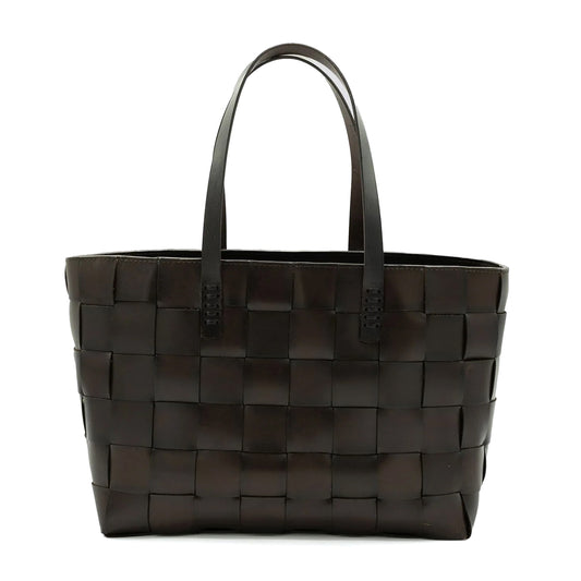 JAPAN TOTE DARK BROWN w/ FLAT HANDLES