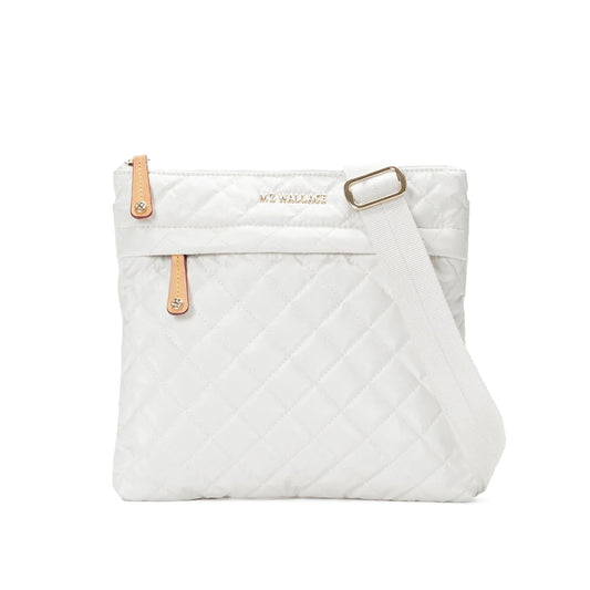 METRO FLAT CROSSBODY - Pearl Metallic