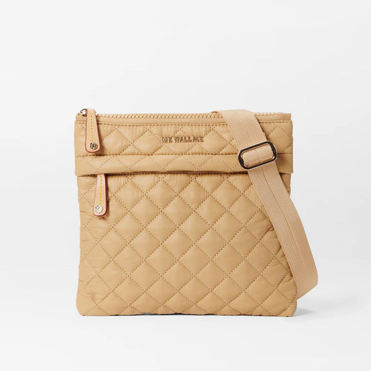 Metro Flat Crossbody - Camel