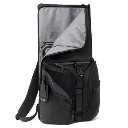 Logistics Flap Lid Backpack - Black