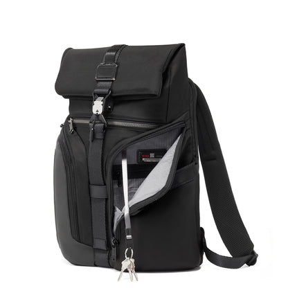 Logistics Flap Lid Backpack - Black