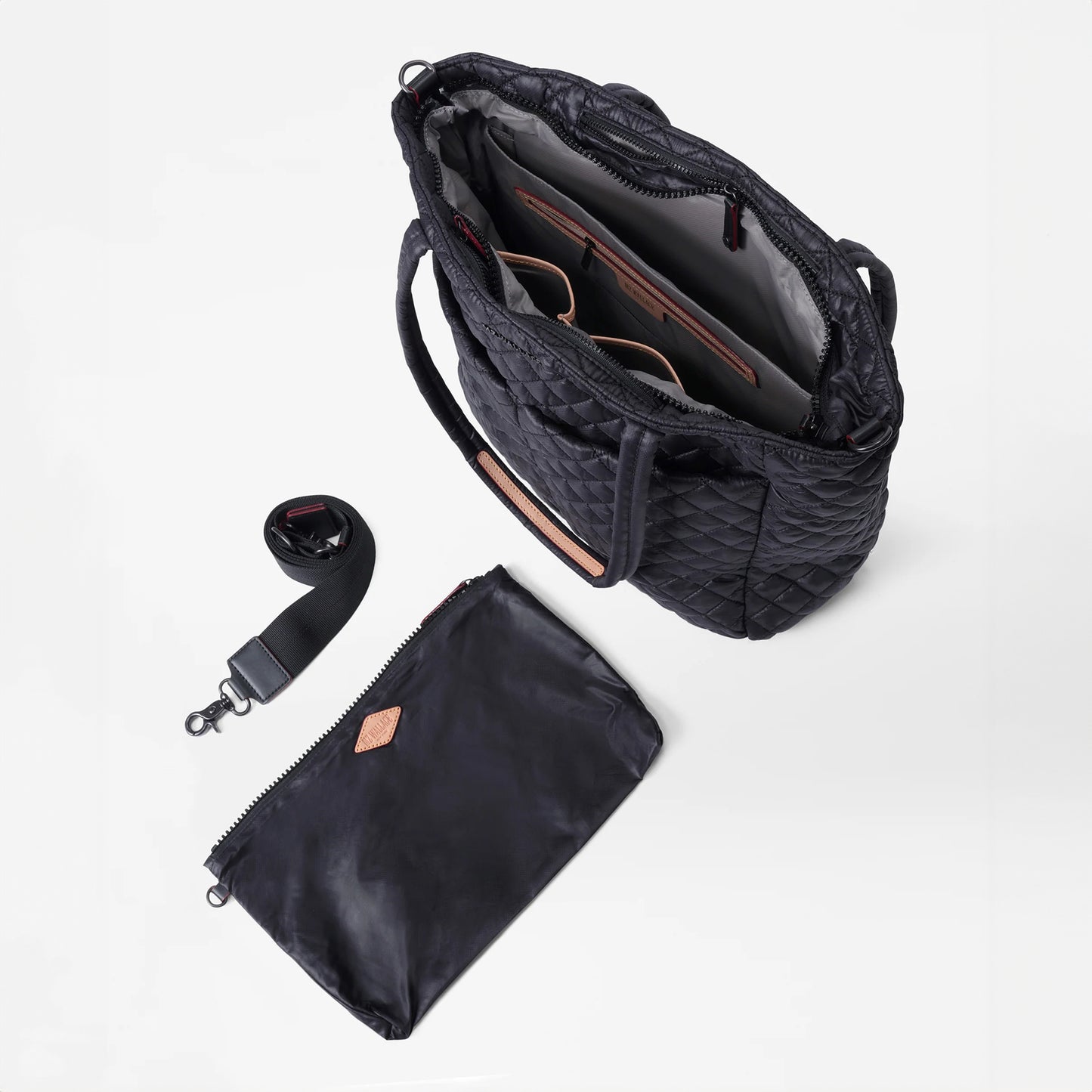 Black Large Metro Quatro Tote