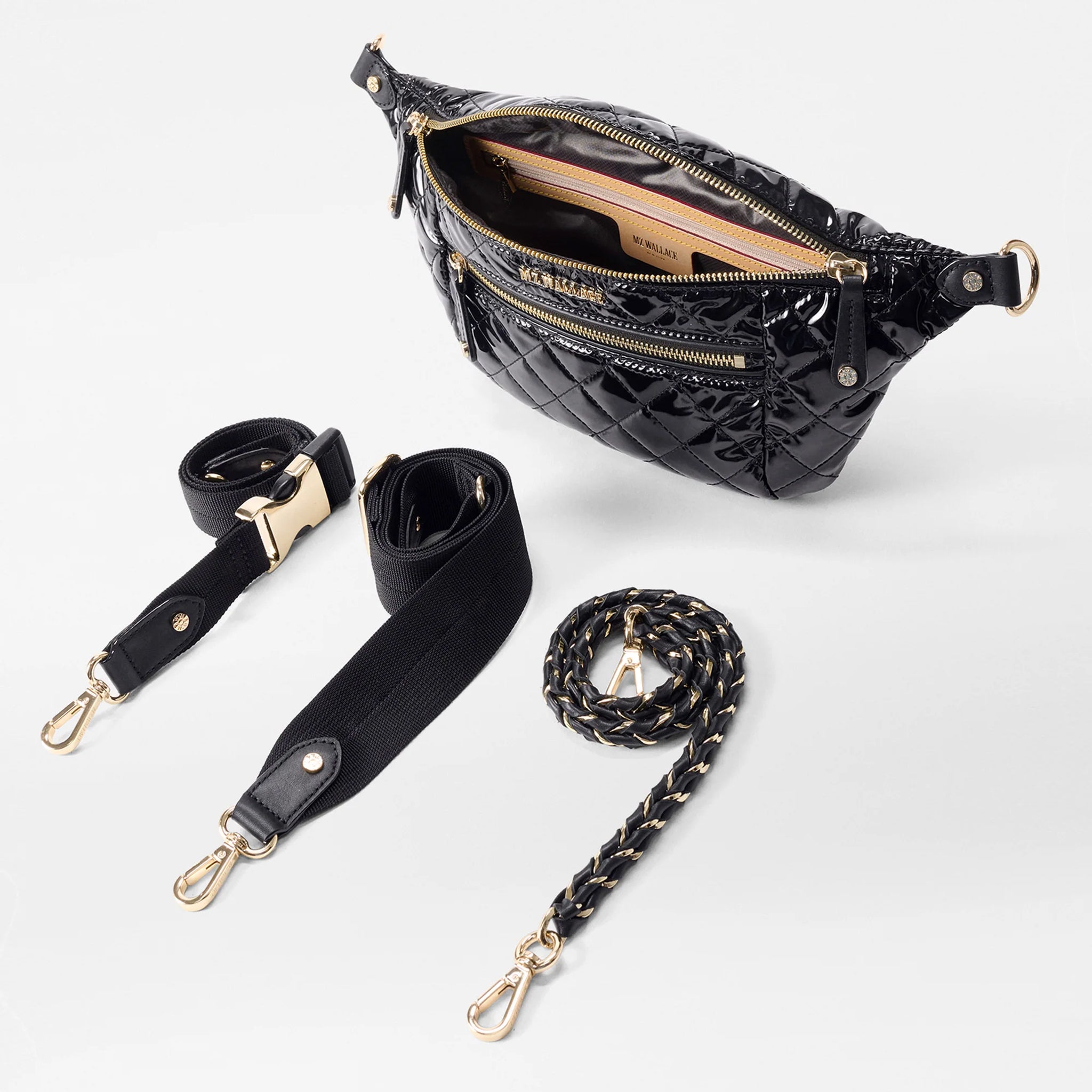 Small Crosby Crossbody Sling - Black Lacquer