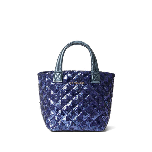 The Metro Tote® Deluxe Micro - Sapphire Sequin