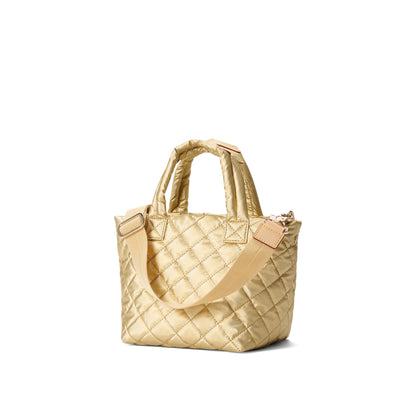 MICRO METRO TOTE DELUXE - Light Gold Pearl