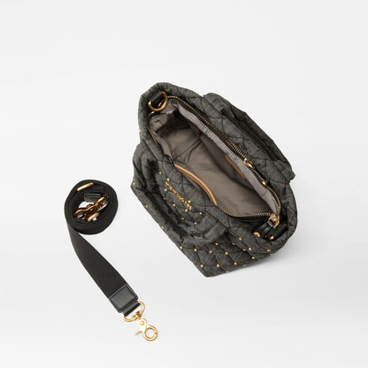 True Charcoal Denim Micro Metro Tote Deluxe
