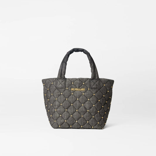 True Charcoal Denim Micro Metro Tote Deluxe